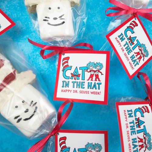 Dr. Seuss Treat Bag Card Dr. Seuss Printable Wacky - Etsy