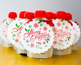 Merry Christmas Printable Tag, Christmas Cookie Tag, Christmas Gift Tag, Christmas Tags, Snowflake Tag, Merry Christmas Digital Download