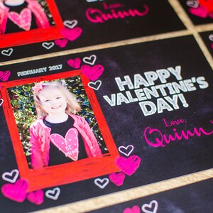 Valentine&#39;s Day Card, Valentine&#39;s Day Photo Card, Valentine&#39;s Day Digital Download, Heart Frame Valentine Card