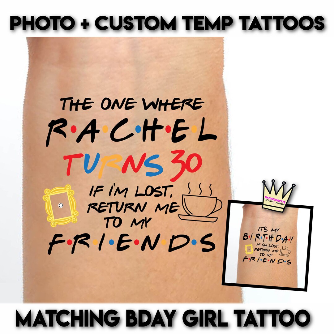 Friends Tv Show 30th Birthday Party Favors Customized for You Etsy
