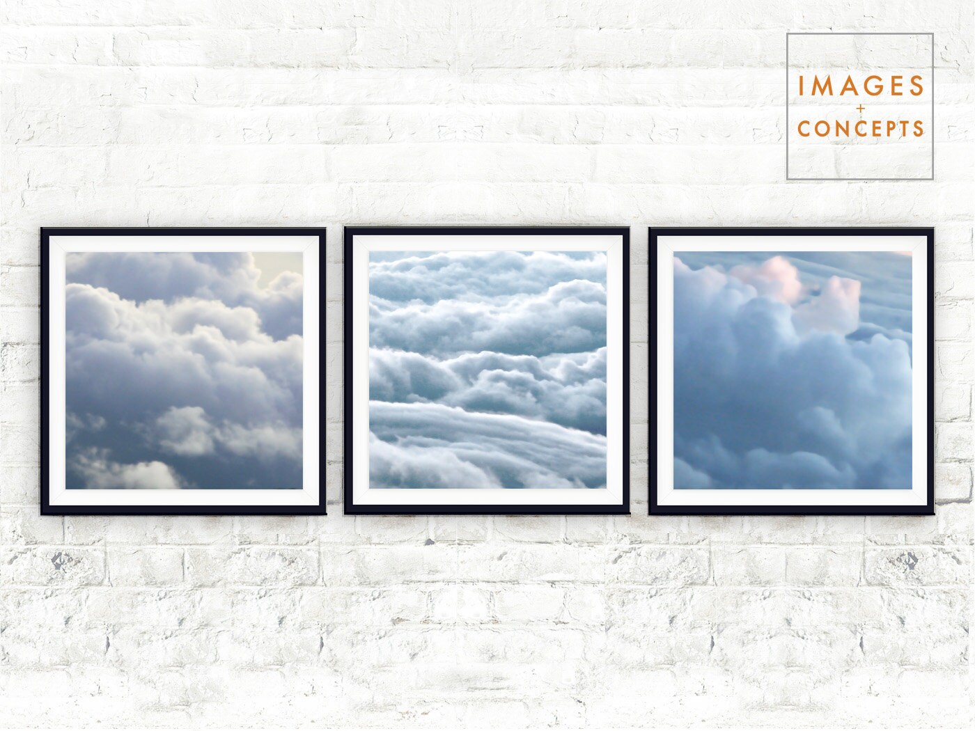 Cloud Print Set Abstract Wall Art Cloud Photo Printable | Etsy