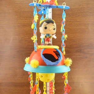 Pinocchio Foraging Toy#766: Sugar Glider, Small Bird, Parrot Enrichment
