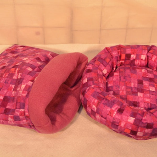 Hedgehog Snuggle Sack or Cozy Bed, *HH38P*, Critter Snuggle Sack & Bed, Carrier Pouch, Guinea Pig Snuggle Sack and Bed, Ready to Ship!