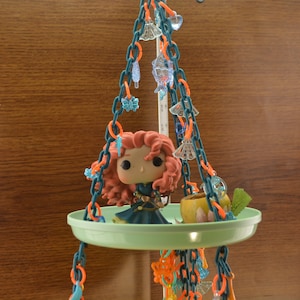 Merida, #798, Foraging Bird Sugar Glider Toy, Small Bird Toy, Exotic Animal Toy, Small Pet Toy, Parrot Toy