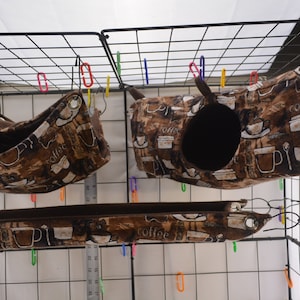 Rat, Ferret, Hedgehog, Corner Hide, RK68, Hedgehogs, Ferret or Rat 2 Tier Hammock, Rat Bed, Small Pet Hammock, Guinea Pig, Ready to Ship
