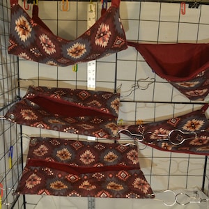 Rat, Ferret, Hedgehog, *FK51* Open Enviroment Hammock, Pocket Hammock, Corner Hammock, Rat Bed, Guinea Pig Cozy, Ready to Ship