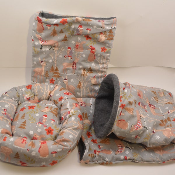 Hedgehog Snuggle Sack, Cozy Bed, *HH110*, Critter Snuggle Sack & Bed, Carrier Pouch, Guinea Pig Snuggle Sack and Bed, Ready to Ship!