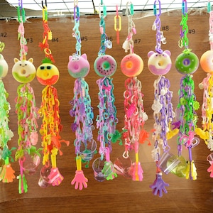 Doughnut Foraging Toy: Bird, Sugar Glider, Primate Enrichment Mobile