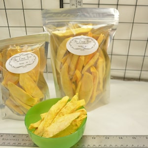 Freeze Dried Mango - Freeze Dried Mango Slices - Fruit Snack - Freeze Dried Fruit Snack - Dried Fruit - Bird Treats