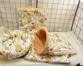 Hedgehog Snuggle Sack, Cozy Bed, *HH118*, Critter Snuggle Sack & Bed, Carrier Pouch, Guinea Pig Snuggle Sack and Bed, Ready to Ship!