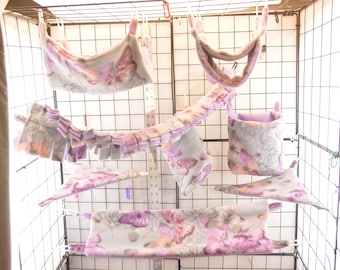 Sugar Glider Cage Set, Rat Cage Set, SK214, Ready to Ship! Cage set, Sugar Glider Accessories, Pocket Pets, Rat, Sugar Bear, Flying Squirrel