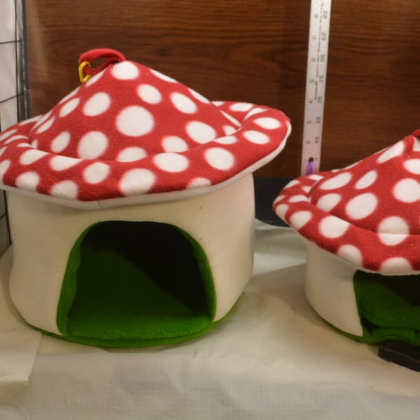 Hedgehog, Guinea Pig, Ferret Toadstool House Bed - RAT House, Small Animal Hide