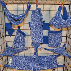 Sugar Glider / Small Animal Fleece Cage Set, SK 41, Rat Cage Set, Pocket Pets Cage Set,  Sugar Glider Accessories,