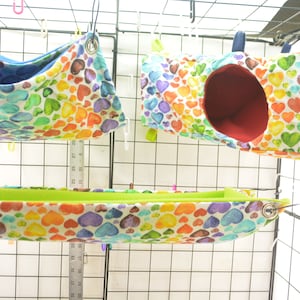 Rat, Ferret, Hedgehog, Corner Hide, RK119h, Hedgehogs, Ferret or Rat 2 Tier Hammock, Rat Bed, Small Pet Hammock, Guinea Pig, Ready to Ship