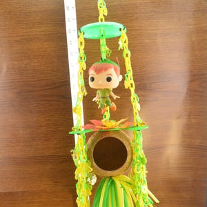 Peter Pan, #828, Foraging Bird & Sugar Glider Toys, Small Bird Toy, Exotic Animal Toy, Small Pet Toy, Parrot Toy