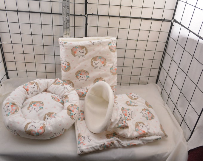 Hedgehog Snuggle Sack Cozy Bed HH94 Critter Snuggle Sack Etsy