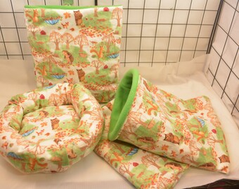 Hedgehog Snuggle Sack, Cozy Bed, *HH111*, Critter Snuggle Sack & Bed, Carrier Pouch, Guinea Pig Snuggle Sack and Bed, Ready to Ship!