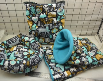 Hedgehog Snuggle Sack, Cozy Bed, *HH123*, Critter Snuggle Sack & Bed, Carrier Pouch, Guinea Pig Snuggle Sack and Bed, Ready to Ship!