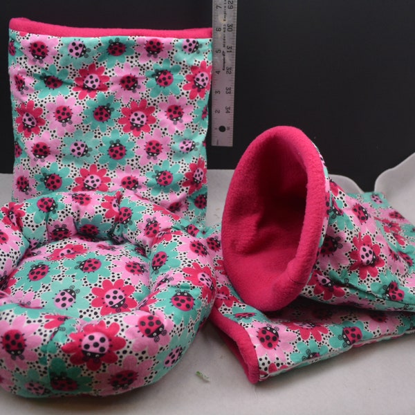 Hedgehog Snuggle Sack, Cozy Bed, *HH71*, Critter Snuggle Sack & Bed, Carrier Pouch, Guinea Pig Snuggle Sack and Bed, Ready to Ship!