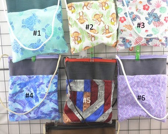 Bolsa de unión con cremallera, lista para enviar, varios patrones para elegir.