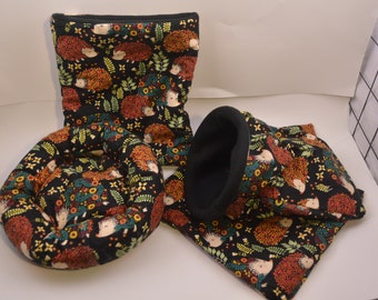 Hedgehog Snuggle Sack, Cozy Bed, *HH109*, Critter Snuggle Sack & Bed, Carrier Pouch, Guinea Pig Snuggle Sack and Bed, Ready to Ship!