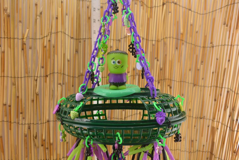 Parrot Toy Exotic Animal Toy Bird Toy Small Pet Primate Toy Mini Mobile Marmoset Toy #241 Sugar Glider Basket Hide Toy Small Bird