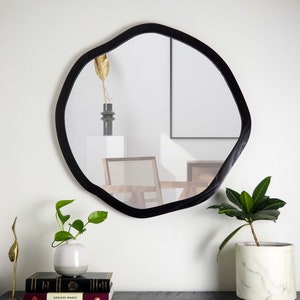 Decorative Custom Wall Mirror with Handcrafted Wooden Frame