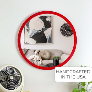 Painted Round Mirror, Circle Frame Mirror, High Quality Frame Mirror