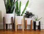 Wooden Planter Stands, Minimalist Potted Plant Stand, Modern Planter for Indoor Plants