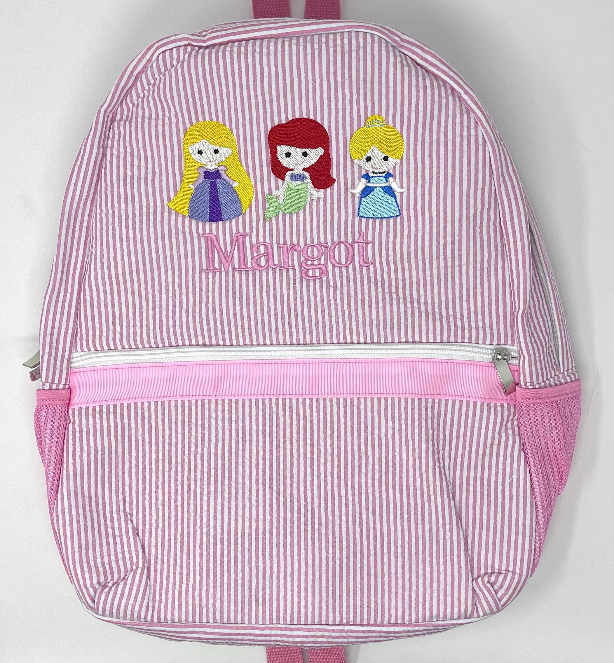 Disney Parks Loungefly Mini Backpack Classic Princess Trio Triple Zip Black  Bag