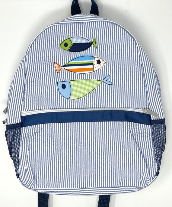 Appliqué Fish Trio Backpack 