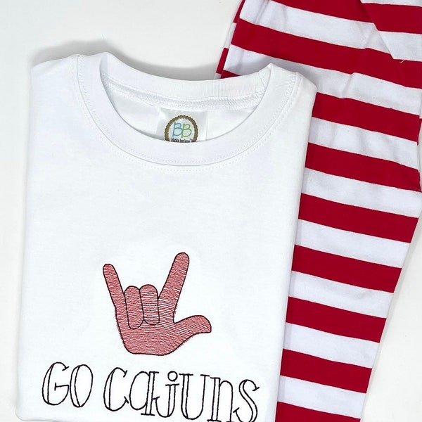 Go Cajuns Embroidered Shirt