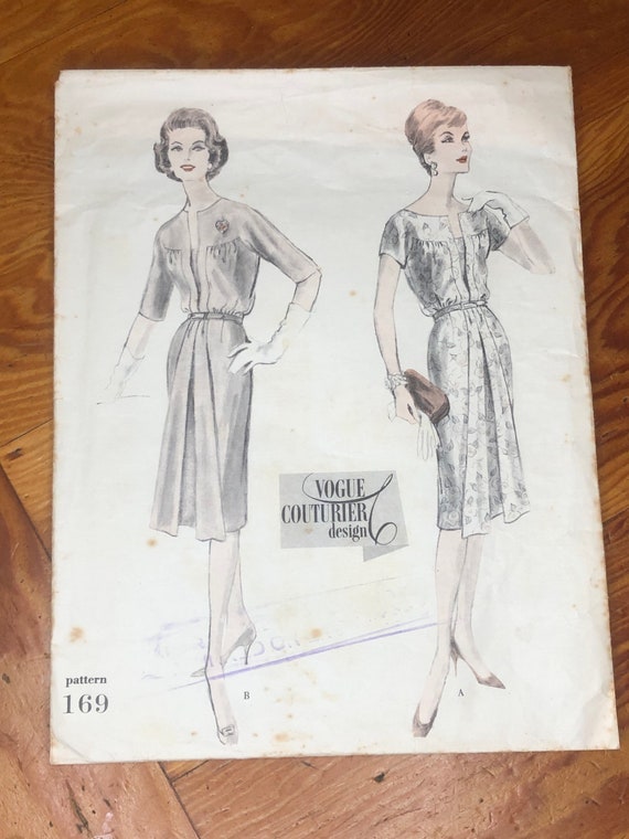 1959 Vogue Couturier Design, Pattern 169 Smart Da… - image 1