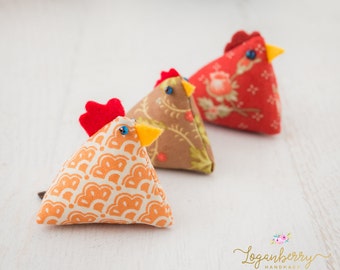 Chicken Pin Cushion Sewing PATTERN