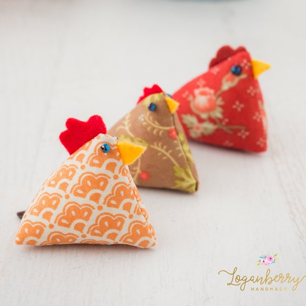 Chicken Pin Cushion Sewing PATTERN