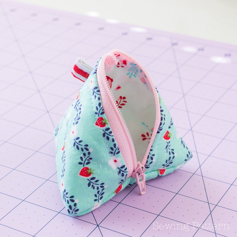 Pyramid Pouch Sewing PATTERN Zipper Bag Pattern Coin Purse - Etsy UK