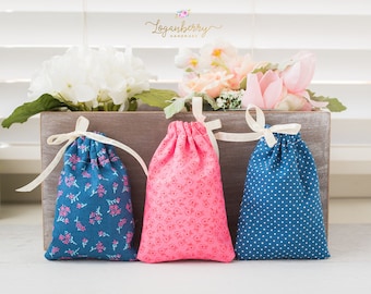 5-Minute Fabric Gift Bag Sewing PATTERN