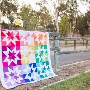 Rainbow Quilt Pattern PDF
