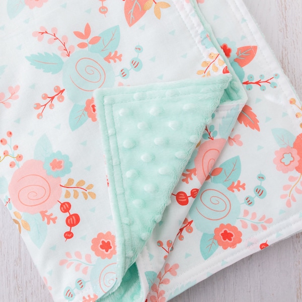 Minky Baby Blanket Sewing Pattern, Baby Blanket Pattern, How to Sew Blanket Tutorial