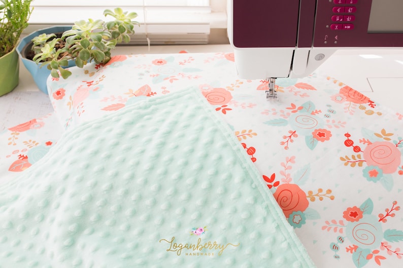 Minky Baby Blanket Sewing Pattern, Baby Blanket Pattern, How to Sew Blanket Tutorial image 4