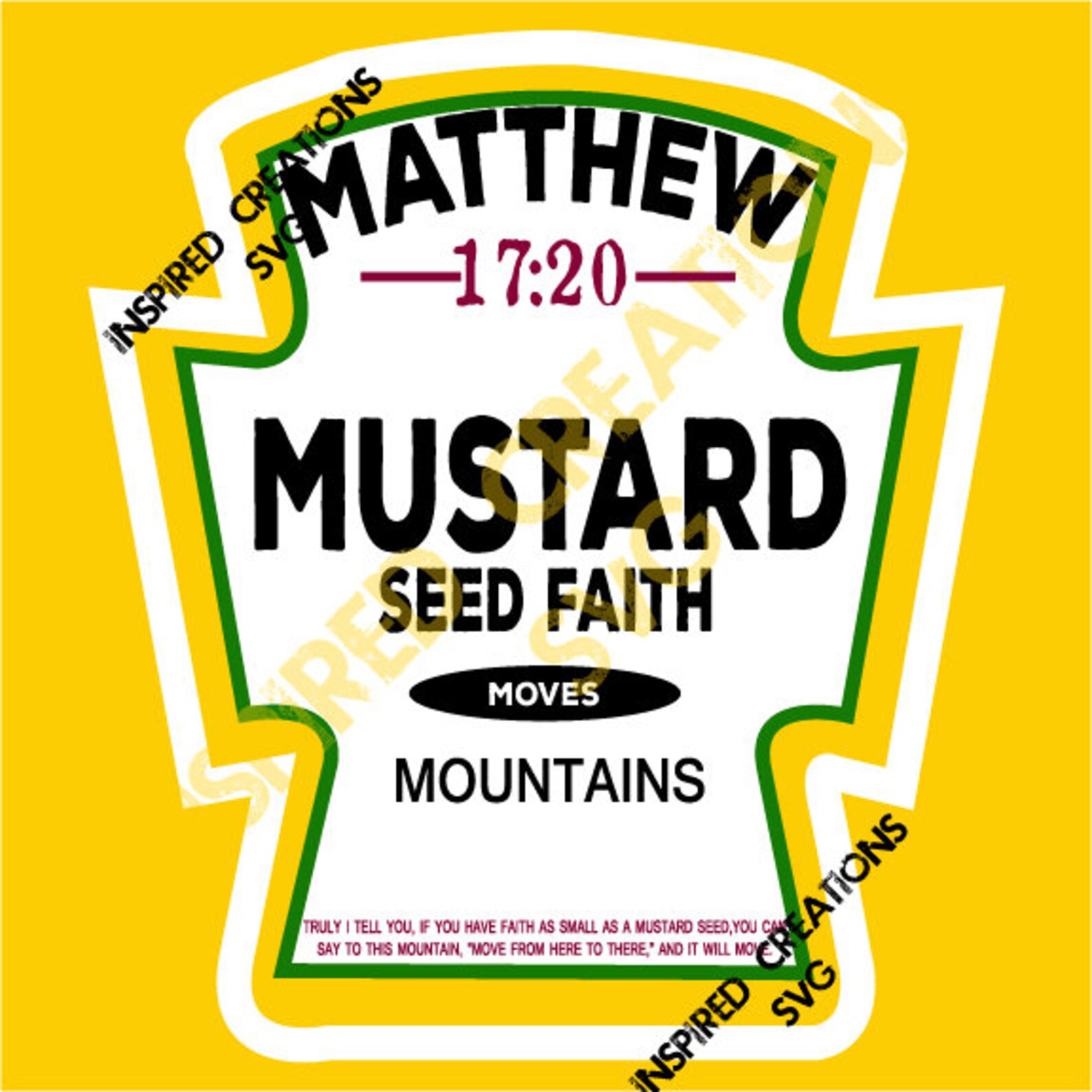 Mustard Seed SVG Etsy