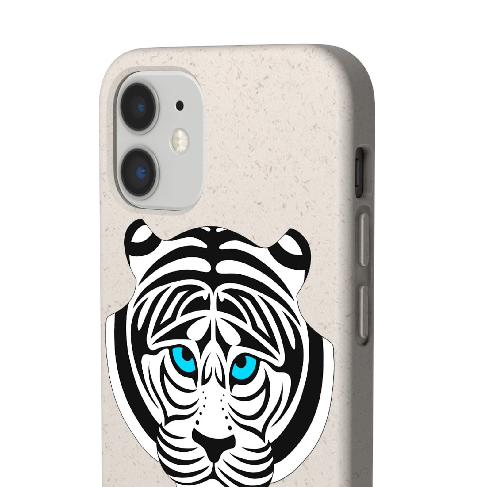 White Tiger Phone Cases Biodegradable Etsy