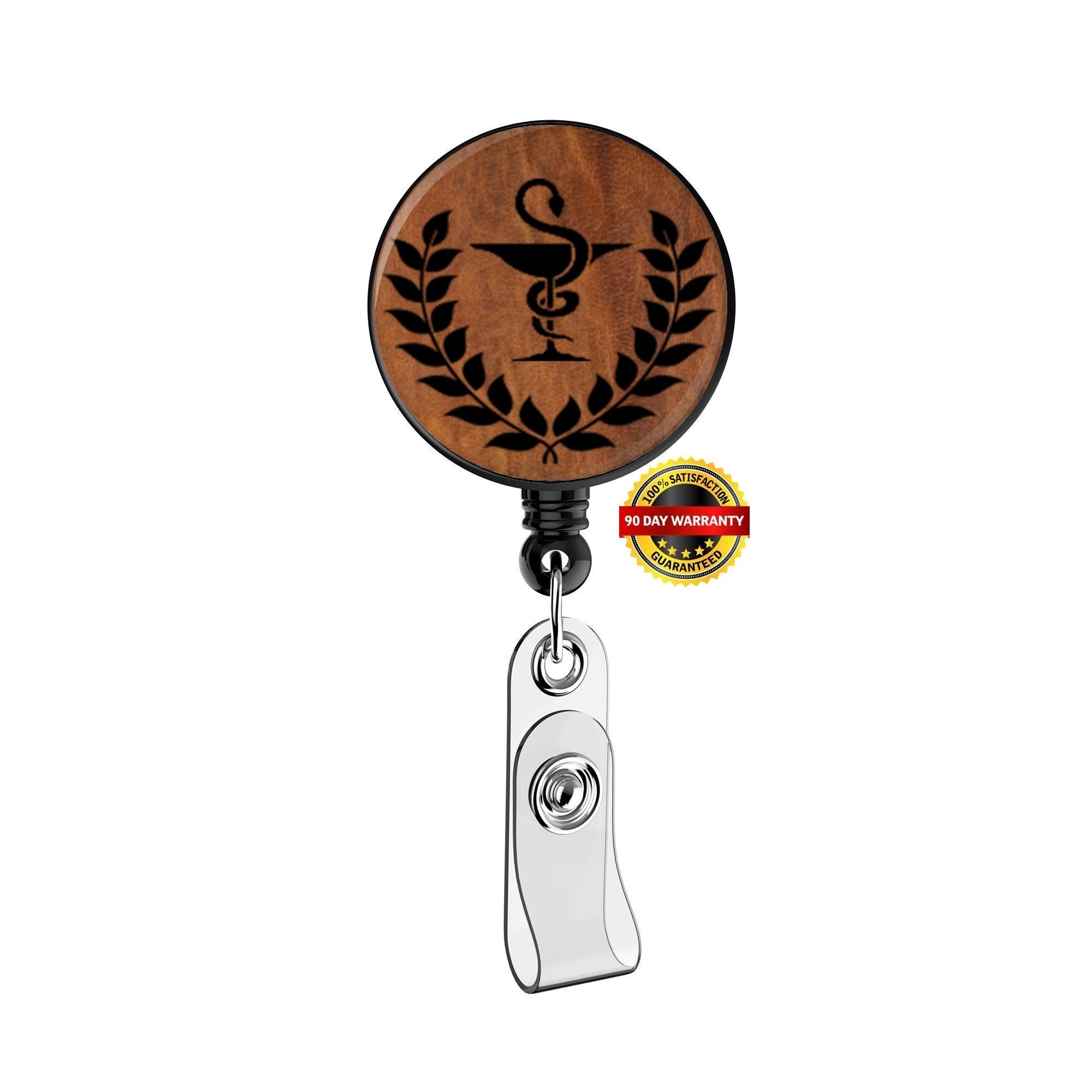 Caduceus Pharmacy Medical Symbol Badge Reel Gift Idea Magnetic