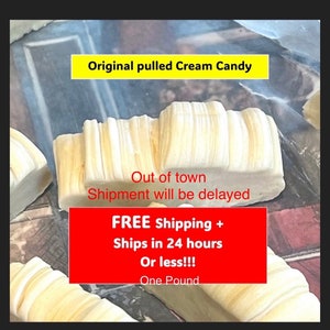 Original Cream Candy Old fashioned ONE pound of pulled homemade #creamed candy #Kentucky melt in your mouth Appalachian holiday favorite
