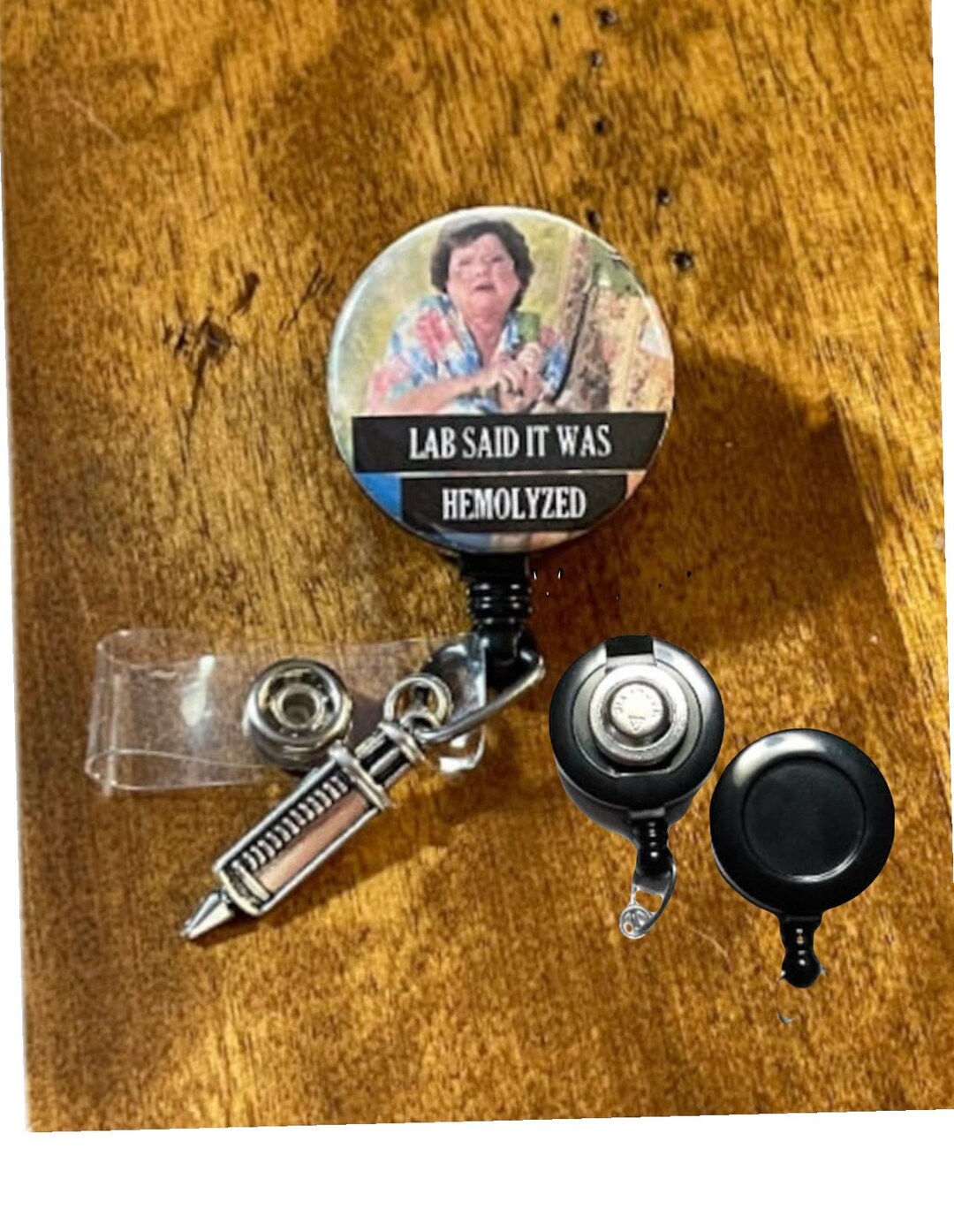 Lab Says It is Hemolyzed Funny Badge Reel Unique Coworker Gift Etsy