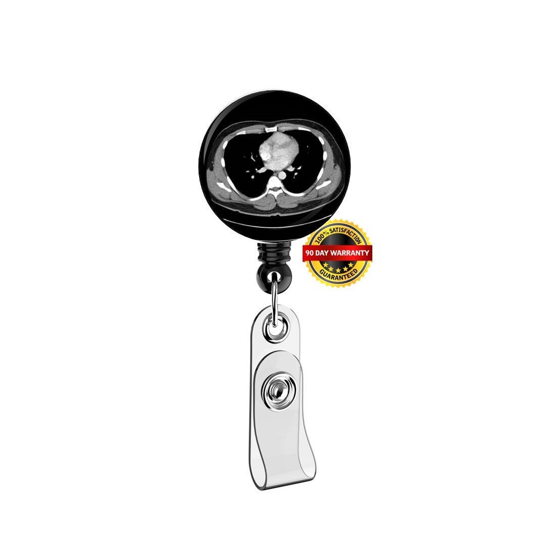 Chest CT Image Retractable Badge Reel Medical Hospital Team Tele Nurse  Surgeon Doctor CT Tech Heart Lung Thoracic Cavity Radiological Gump -   UK