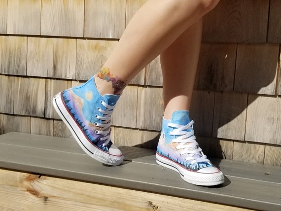 painted converse high tops