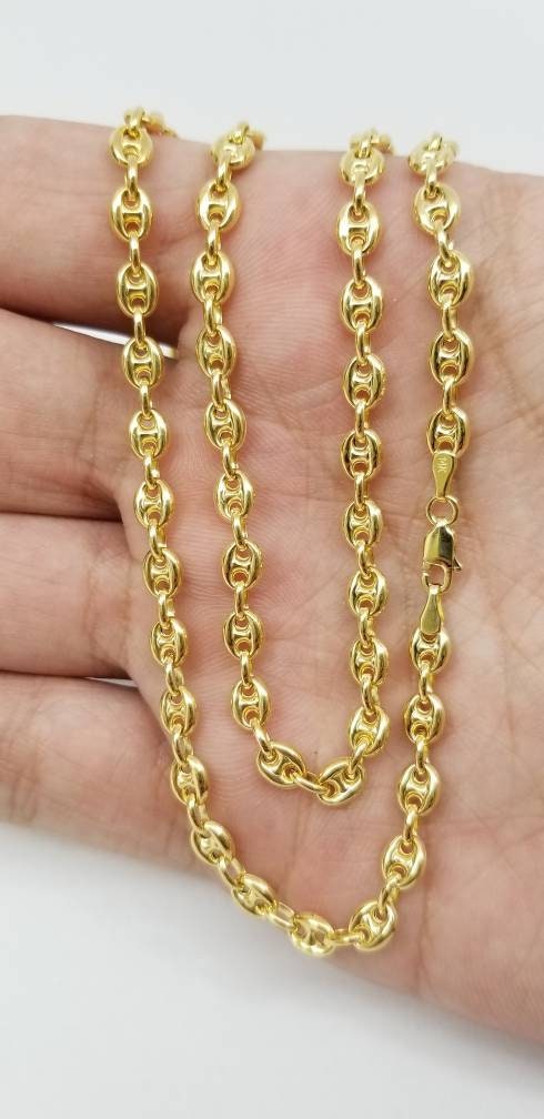 14K SOLID YELLOW GOLD Puffed Mariner 
