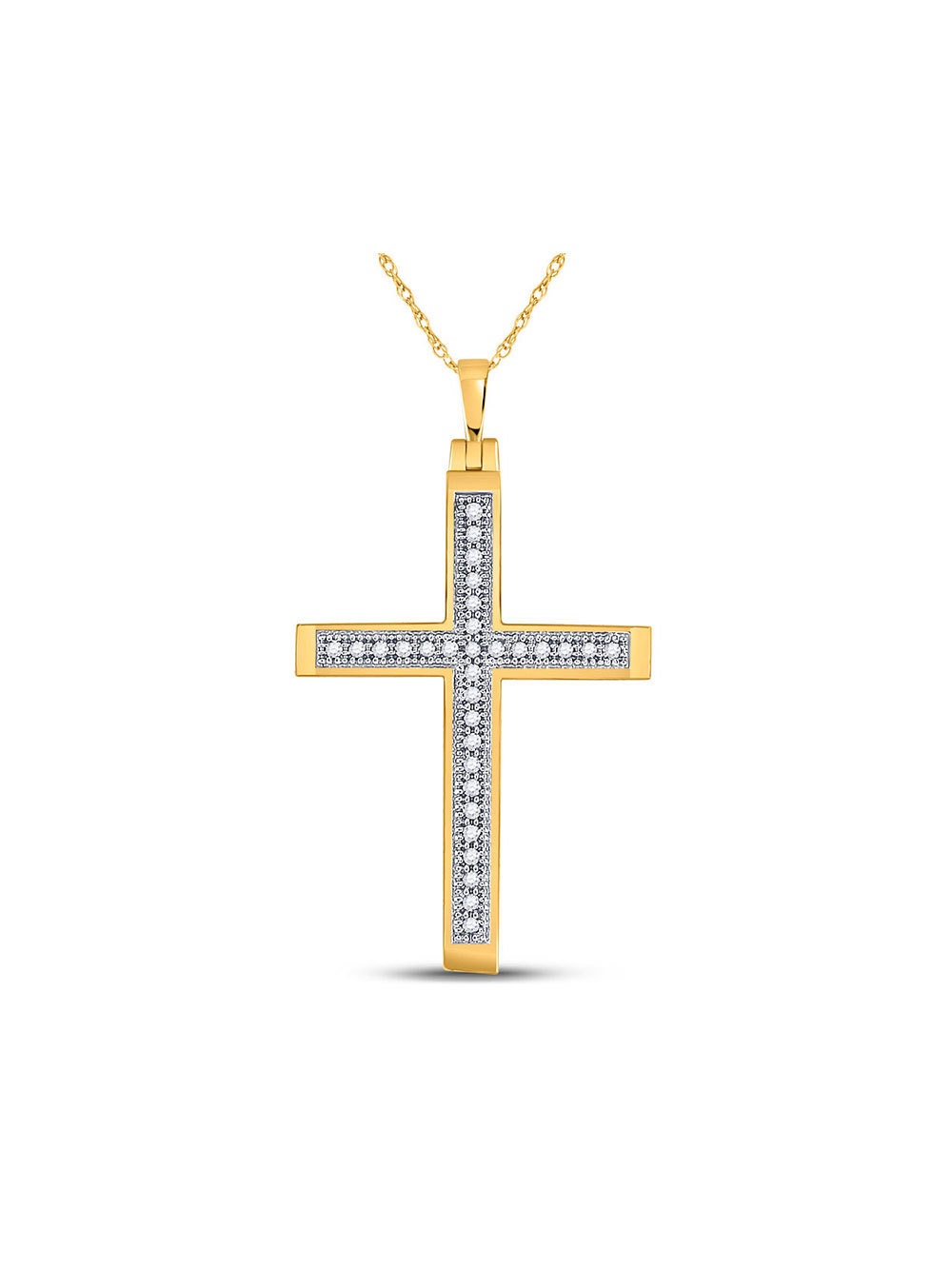 10kt Yellow Gold Womens Round Black Color Enhanced Diamond Vertical Infinity Pendant 1/12 Cttw 10kt Yellow Gold Womens Round Black Color Enhanced Diamond Vertical Infinity Pendant 1/12 Cttw