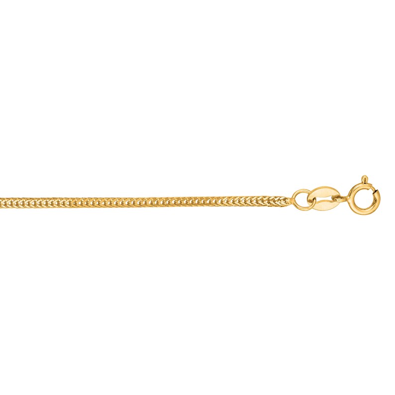 18/'/' 14K SOLID YELLLOW GOLD Foxtail Chain Necklace Pendant Chain 1.0mm 16/'/' 20/'/' #FOX100
